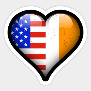 Half American Half Irish - Gift for Irish From Ireland Sticker